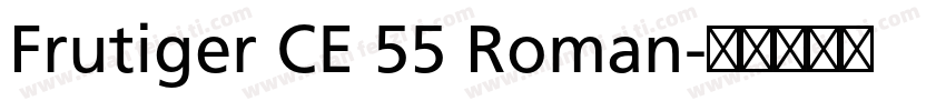 Frutiger CE 55 Roman字体转换